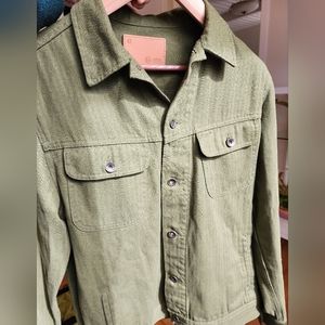 Taylor Stitch The Long Haul Jacket in Olive Herringbone